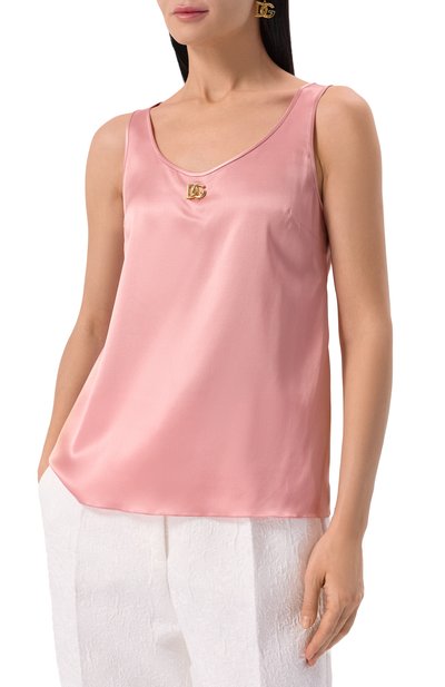 Атласный топ DOLCE & GABBANA, арт. F7AK5T/FURAG, фото 3