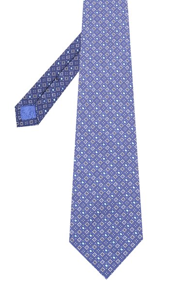 Шелковый галстук с узором TURNBULL & ASSER, арт. TIE002-BB403, фото 2
