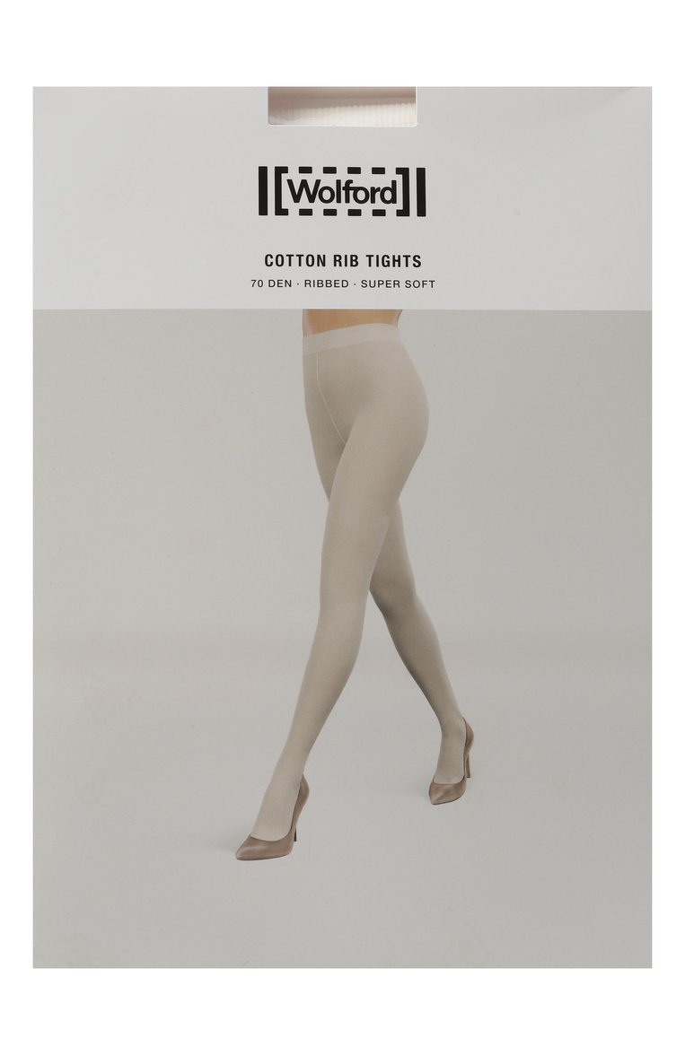 Женские колготки WOLFORD белого цвета, арт. 15034. | Фото 1 (Нос: Не проставлено; Материал внешний: Синтетический материал)