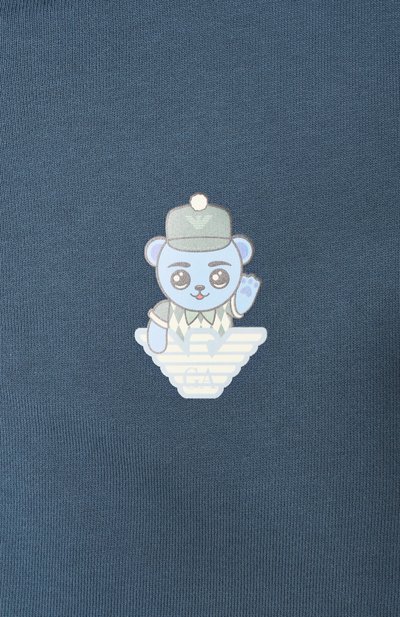 Хлопковая толстовка EMPORIO ARMANI, арт. EB000271/AF13552, фото 3