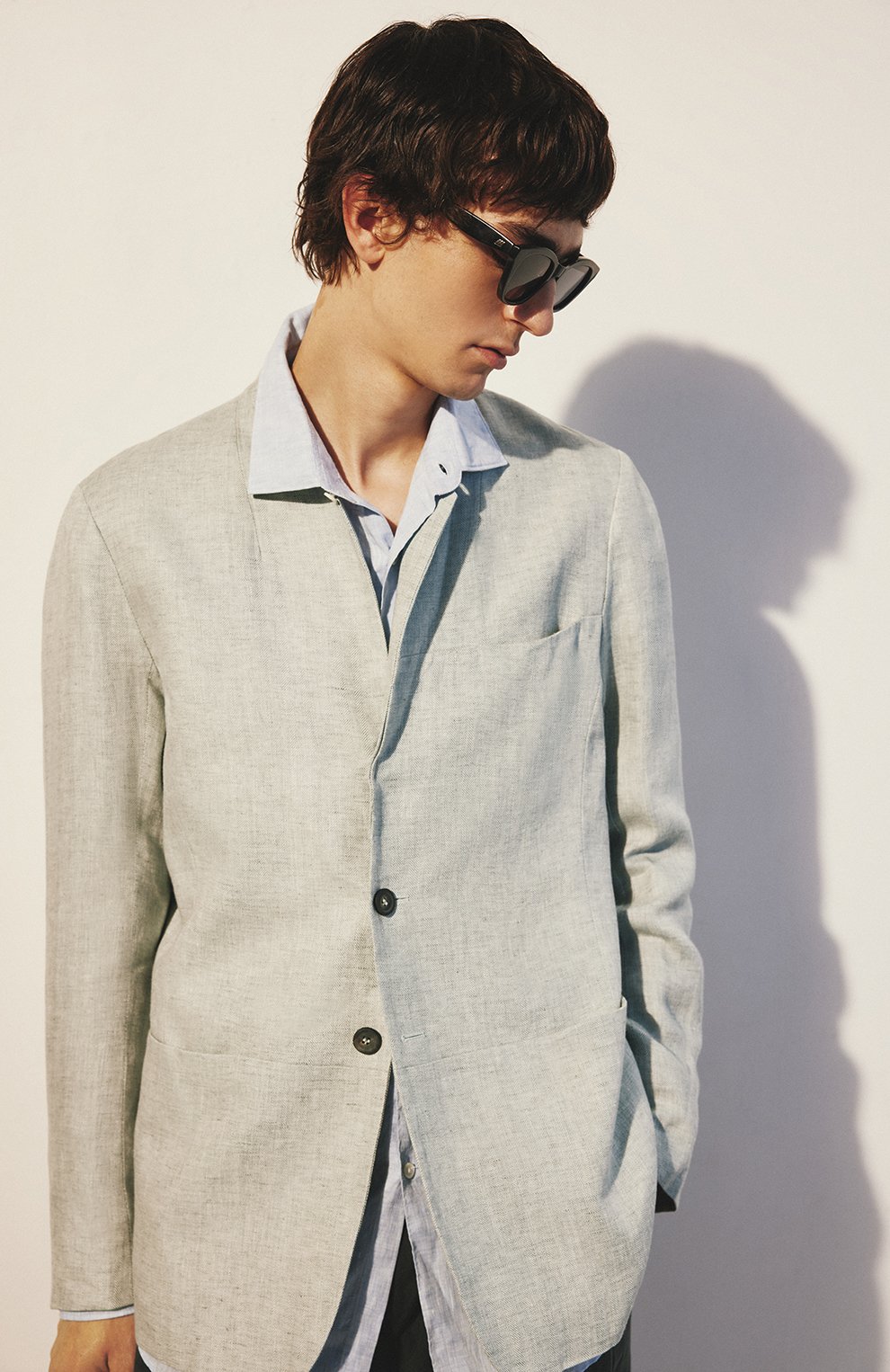 Льняная рубашка ZEGNA, арт. UDX38A7/SRF5, фото 6