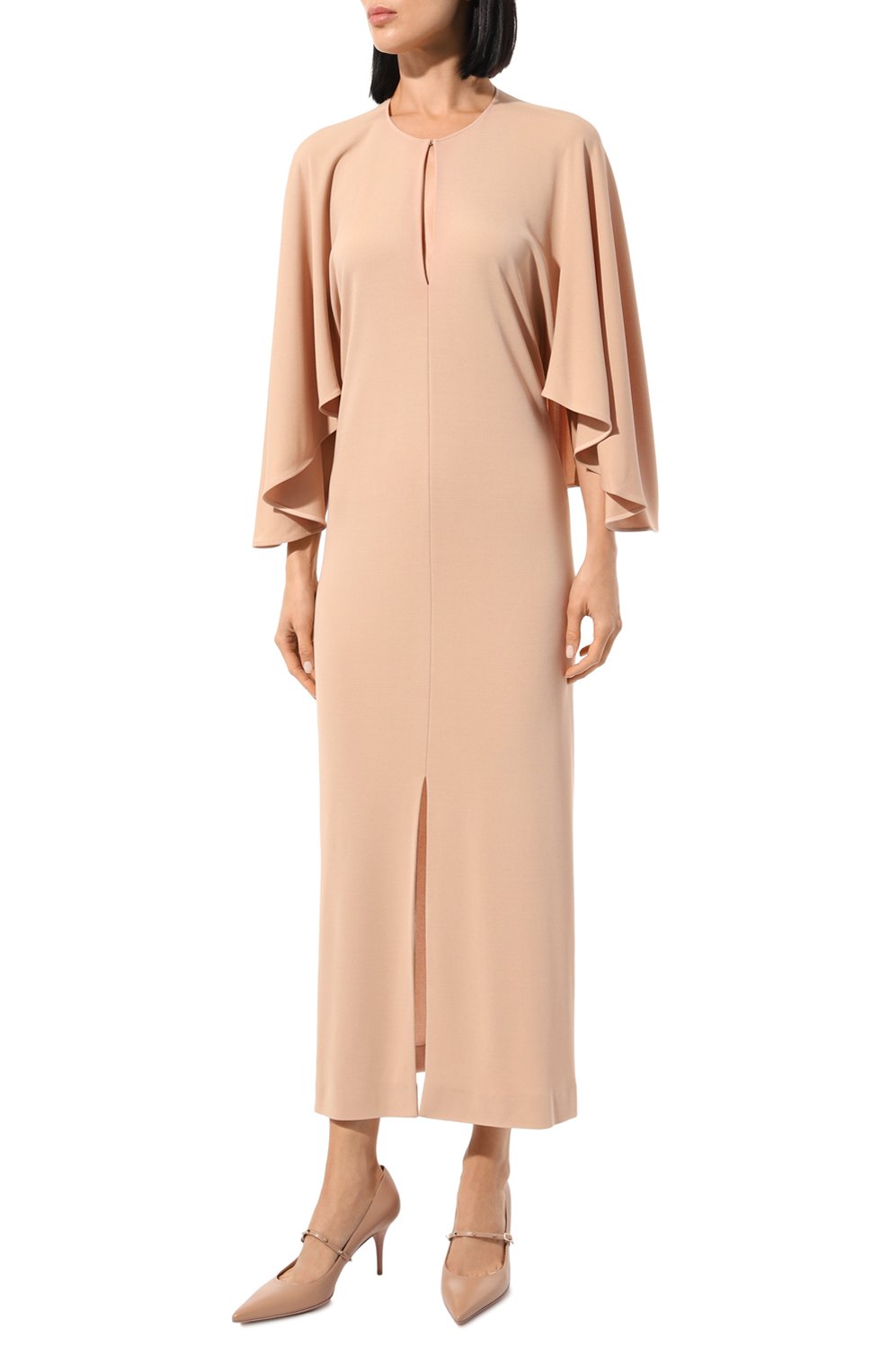 Платье из вискозы CHLOÉ светло-розового цвета по цене 205500 руб., арт. CHC24AR009081, фото 3 Платье из вискозы CHLOÉ, арт. CHC24AR009081, фото 3