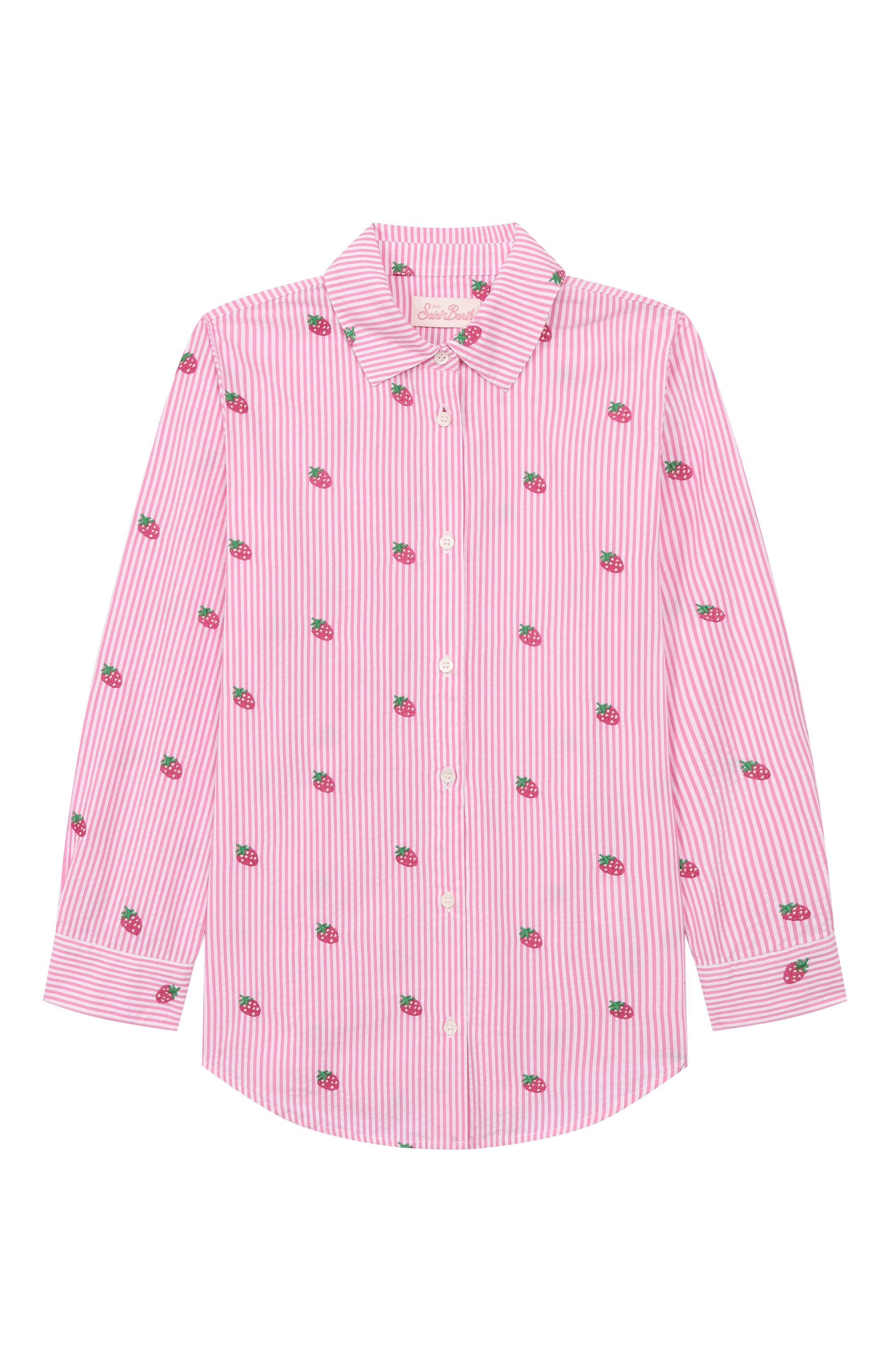 Хлопковая рубашка MC2 SAINT BARTH, арт. STBK MINI BRIGITTE/BRIG003/01921F, фото 1