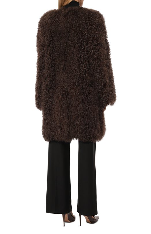 Шуба из овчины MVST FBKB-Y275KM/F9728 Коричневый  FBKB-Y275KM/F9728 Фото 4