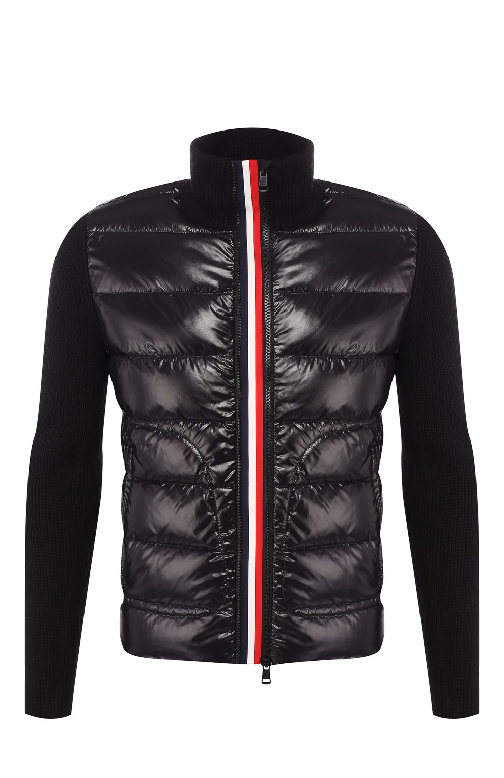 Комбинированный кардиган на молнии MONCLER, арт. D2-091-94166-00-9699Z, фото 1