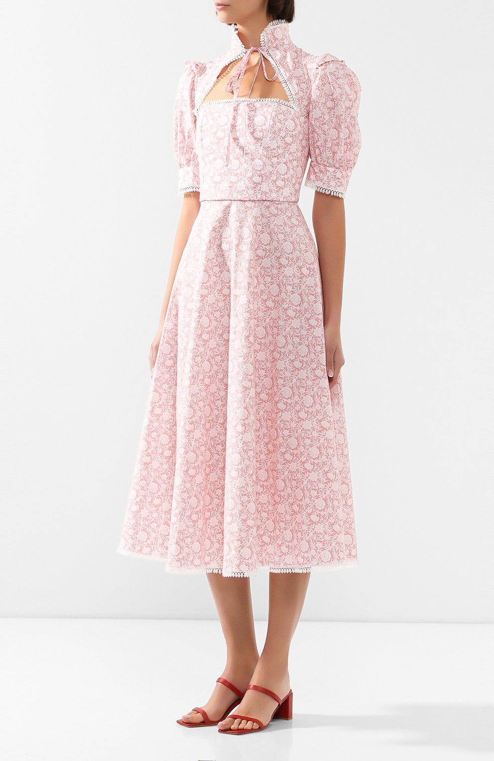 Хлопковое платье MASTERPEACE розового цвета по цене 39480 руб., арт. MP-SS20-13, фото 3 Хлопковое платье MASTERPEACE, арт. MP-SS20-13, фото 3