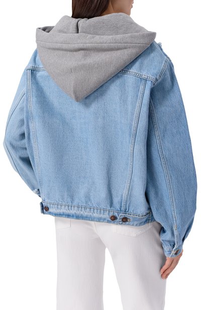 Джинсовая куртка FORTE DEI MARMI COUTURE голубого цвета по цене 55600 руб., арт. 25SF5367, фото 4 Джинсовая куртка FORTE DEI MARMI COUTURE, арт. 25SF5367, фото 4