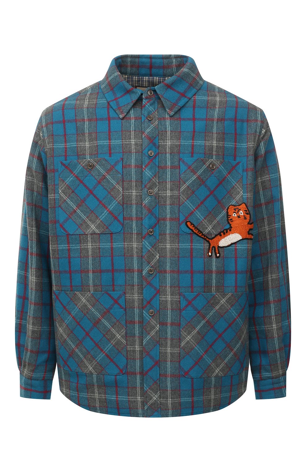 Куртка-рубашка из шерсти и кашемира GUCCI, арт. 666508/ZAH89, фото 1