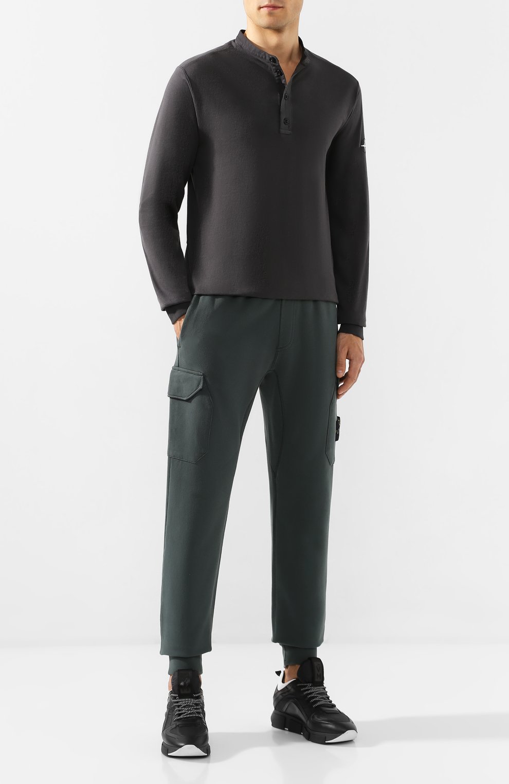 Хлопковые джоггеры STONE ISLAND, арт. 711561120, фото 2