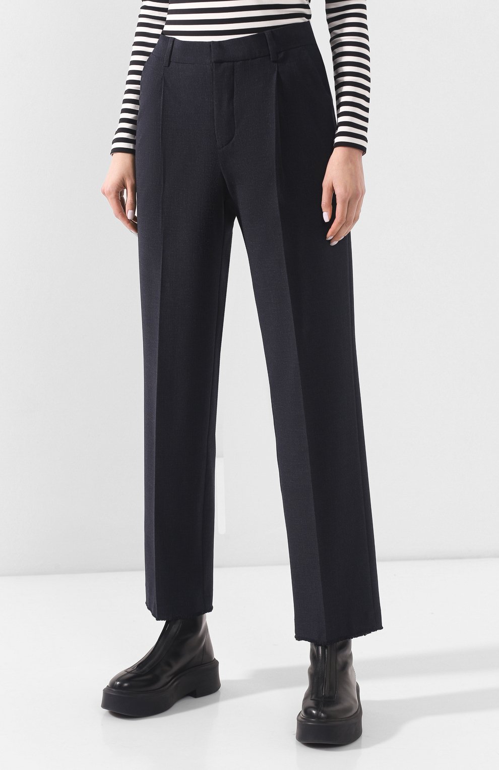 Брюки ZADIG AND VOLTAIRE темно-серого цвета по цене 23250 руб., арт. SJCS0108F, фото 3 Брюки ZADIG AND VOLTAIRE, арт. SJCS0108F, фото 3