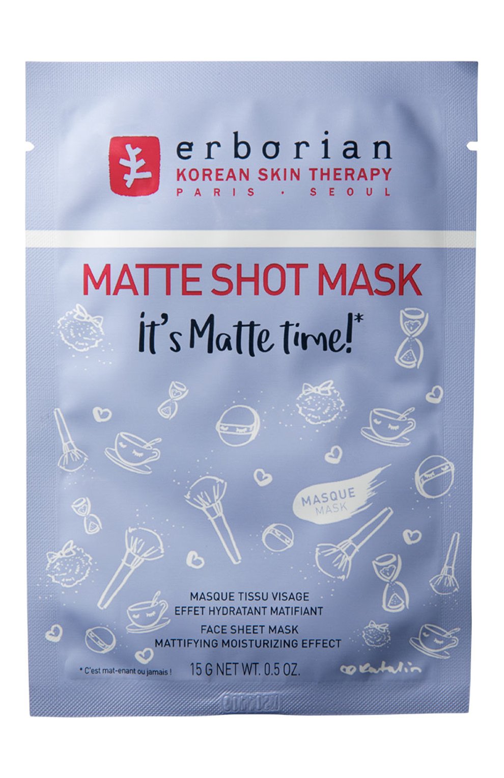 Тканевая маска для лица matte shot mask ERBORIAN, арт. 784244, фото 1