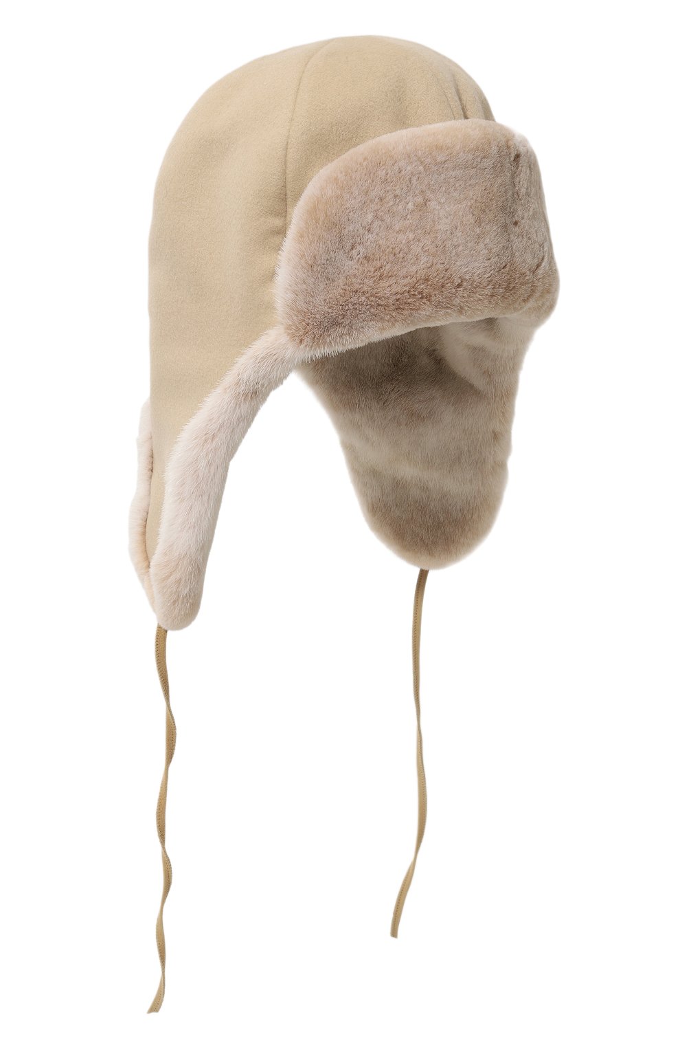 Шапка-ушанка бруклин из меха норки FURLAND бежевого цвета по цене 90200 руб., арт. 0130910050053600067, фото 1 Шапка-ушанка бруклин из меха норки FURLAND, арт. 0130910050053600067, фото 1
