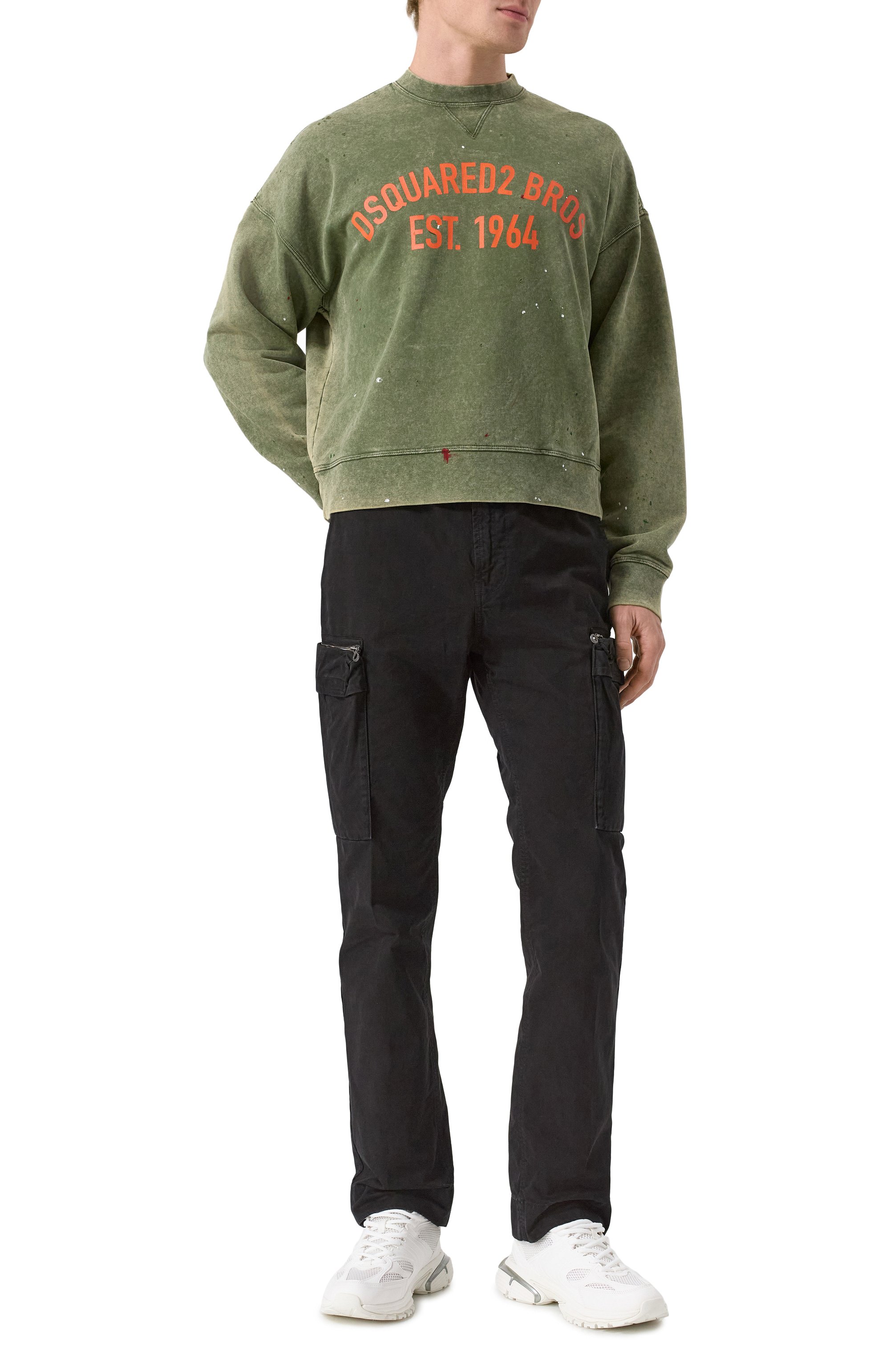 Хлопковые брюки-карго DIESEL, арт. A15492/0NKBM, фото 2