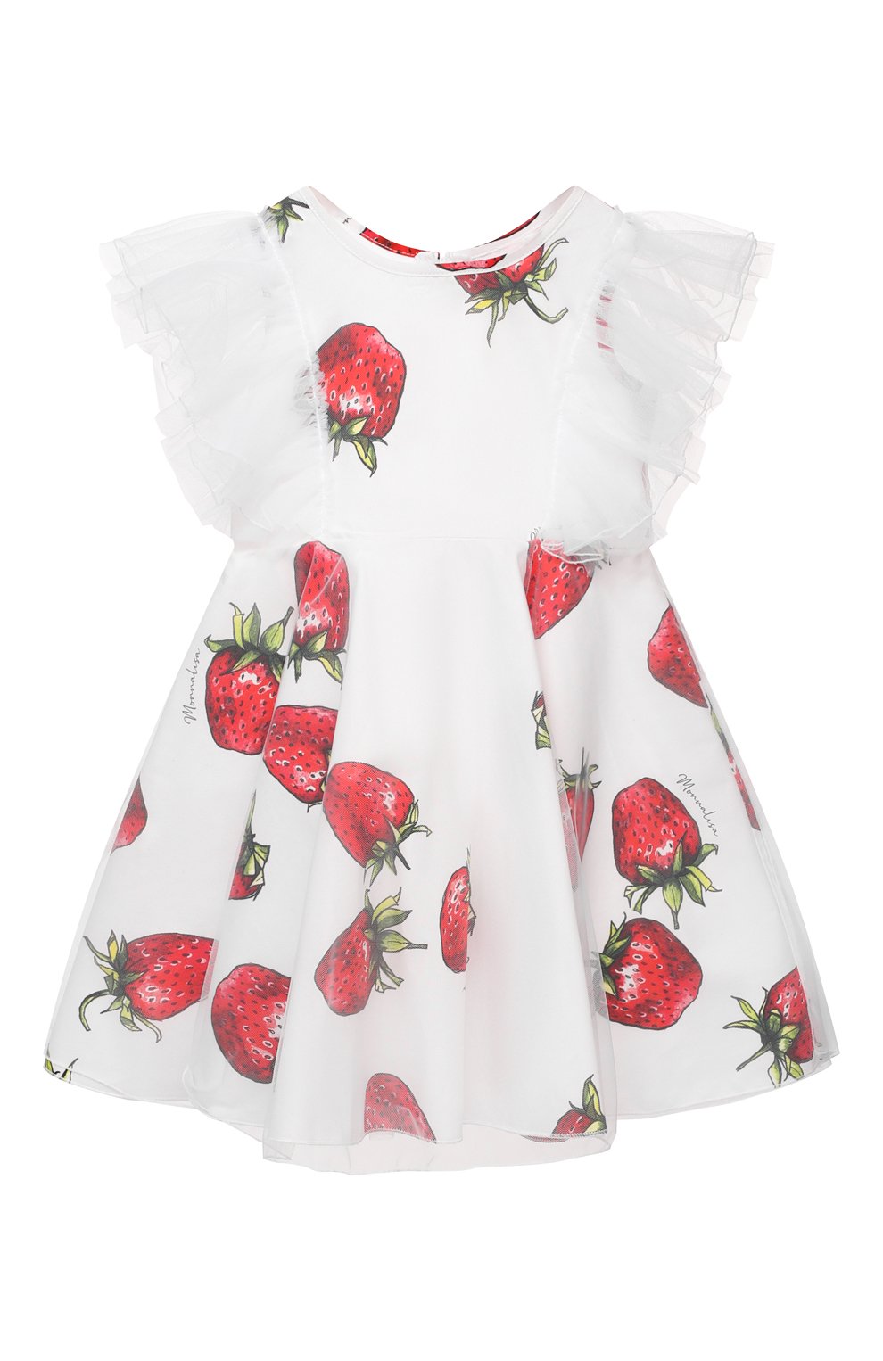 Хлопковое платье MONNALISA, арт. 117923, фото 1