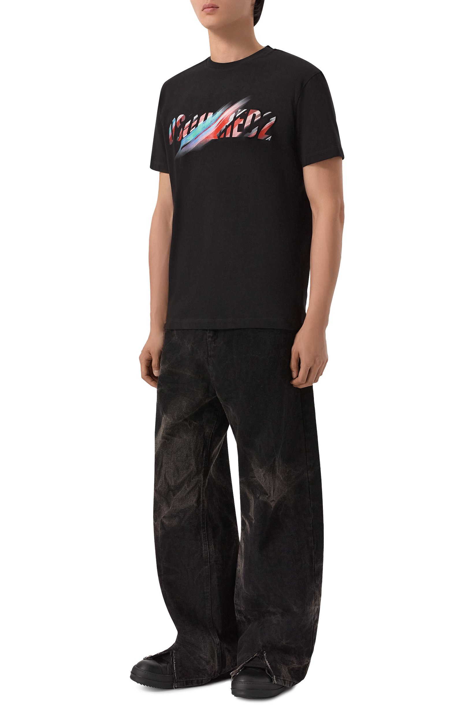 Хлопковая футболка DSQUARED2, арт. S71GD1673/D20033, фото 2
