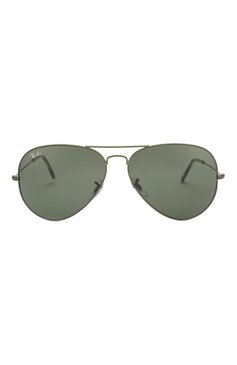 Женские солнцезащитные очки RAY-BAN темно-зеленого цвета, арт. 3025-919131 | Фото 4 (Кросс-КТ: С/з-унисекс; Региональные ограничения белый список (Axapta Mercury): RU; Тип очков: С/з; Статус проверки: Проверено, Проверена категория; Очки форма: Авиаторы; Оптика Гендер: оптика-унисекс)