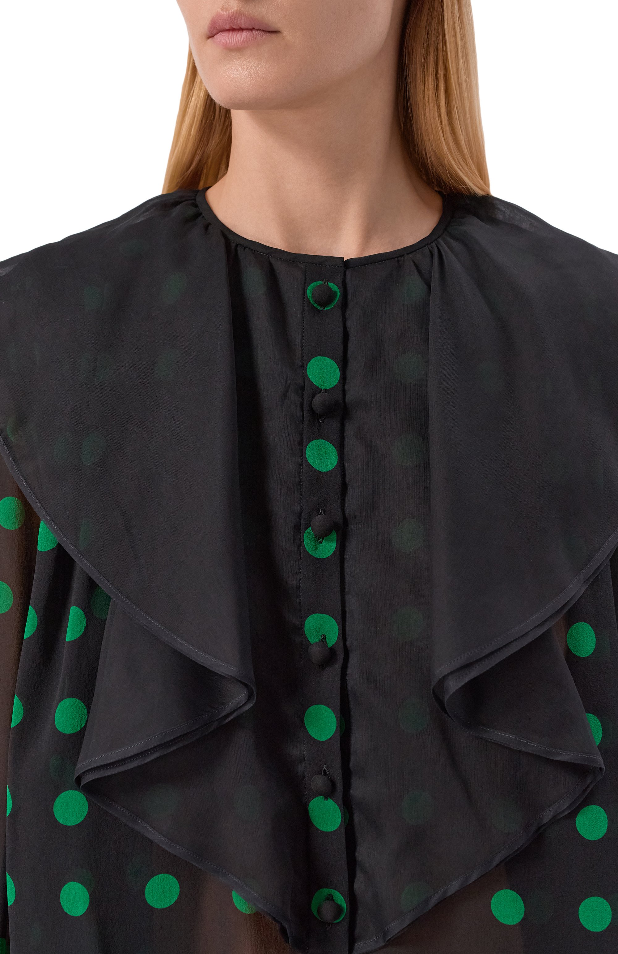 Шелковая блузка VALENTINO, арт. 8B3AEBL5/A07, фото 5