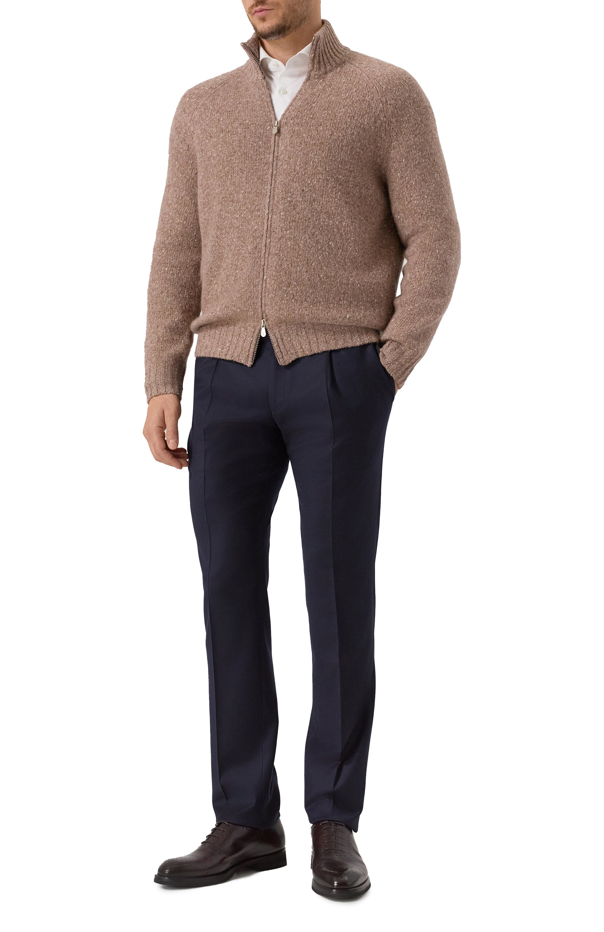 Шерстяные брюки CORNELIANI темно-синего цвета по цене 52050 руб., арт. 265B03-2618581, фото 2 Шерстяные брюки CORNELIANI, арт. 265B03-2618581, фото 2