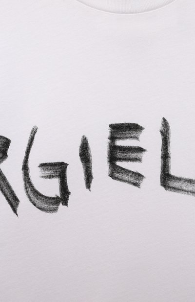 Хлопковая футболка MM6, арт. M60335-MM010, фото 3