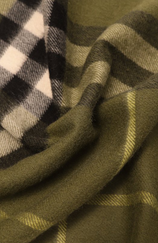 Кашемировый шарф Burberry 8112646 Хаки  8112646 Фото 3