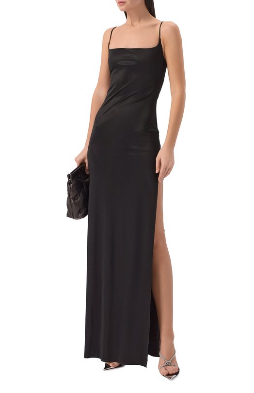 Атласное платье Dsquared2 S75CV0983/D20110 Чёрный  S75CV0983/D20110 Фото 2