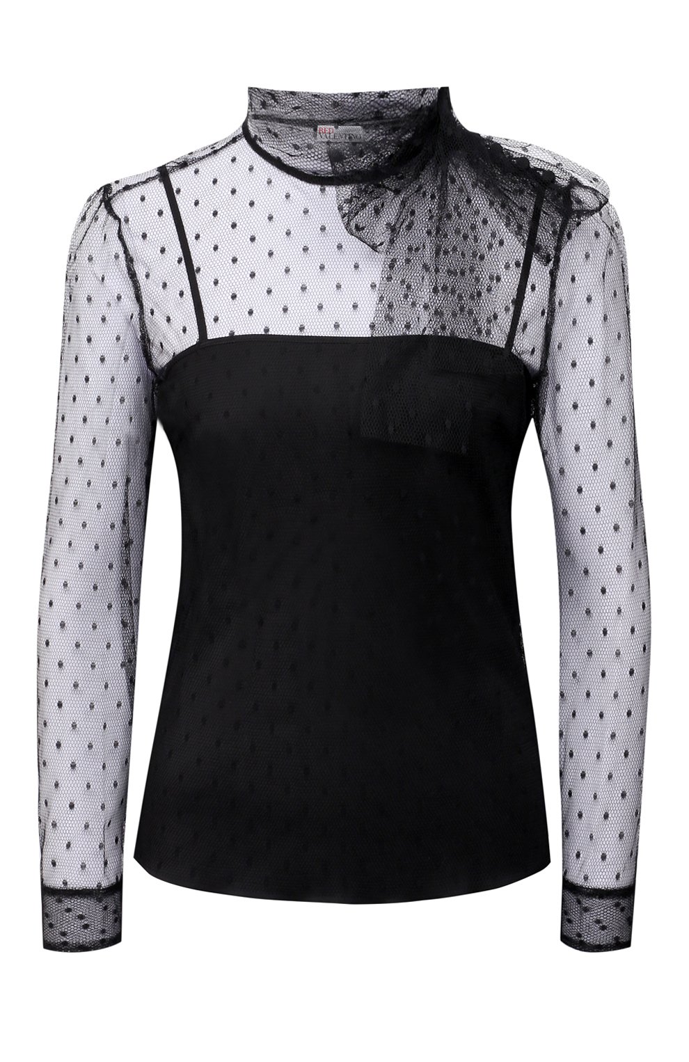Блузка REDVALENTINO черного цвета по цене 39950 руб., арт. WR3AB1Y0/1GK, фото 1 Блузка REDVALENTINO, арт. WR3AB1Y0/1GK, фото 1