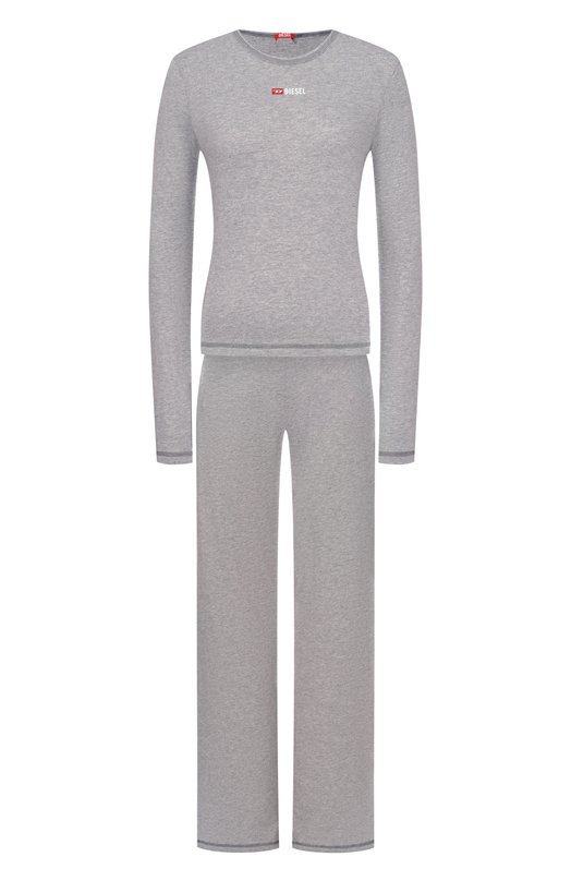 Хлопковая пижама Diesel A19191/0PJBB Серый A19191/0PJBB