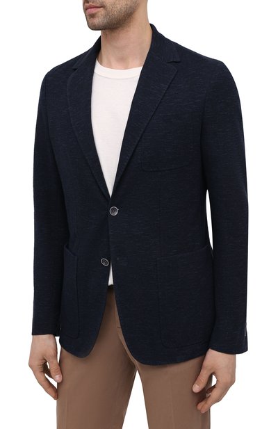 Пиджак из хлопка и льна CANALI, арт. J0147/JJ01975, фото 3