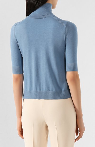 Кашемировый пуловер LORO PIANA голубого цвета по цене 126500 руб., арт. FAL0175, фото 4 Кашемировый пуловер LORO PIANA, арт. FAL0175, фото 4