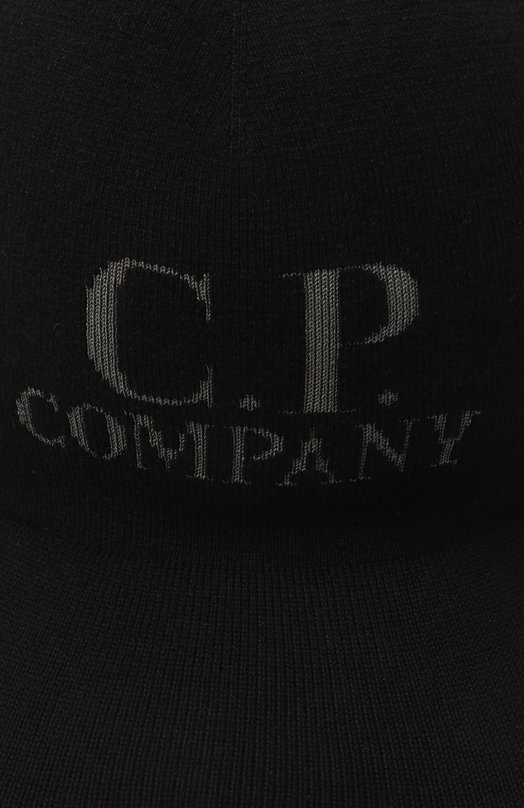 Шерстяная бейсболка C.P. Company 19CMAC299A005509A Чёрный  19CMAC299A005509A Фото 3
