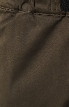 Мужские хлопковые брюки WOOLRICH хаки цвета, арт. CFW0TR0151MRUT3343 | Фото 5 (Длина (брюки, джинсы): Стандартные; Случай: Повседневный; Материал сплава: Проставлено; Стили: Милитари; Материал внешний: Хлопок; Драгоценные камни: Проставлено)