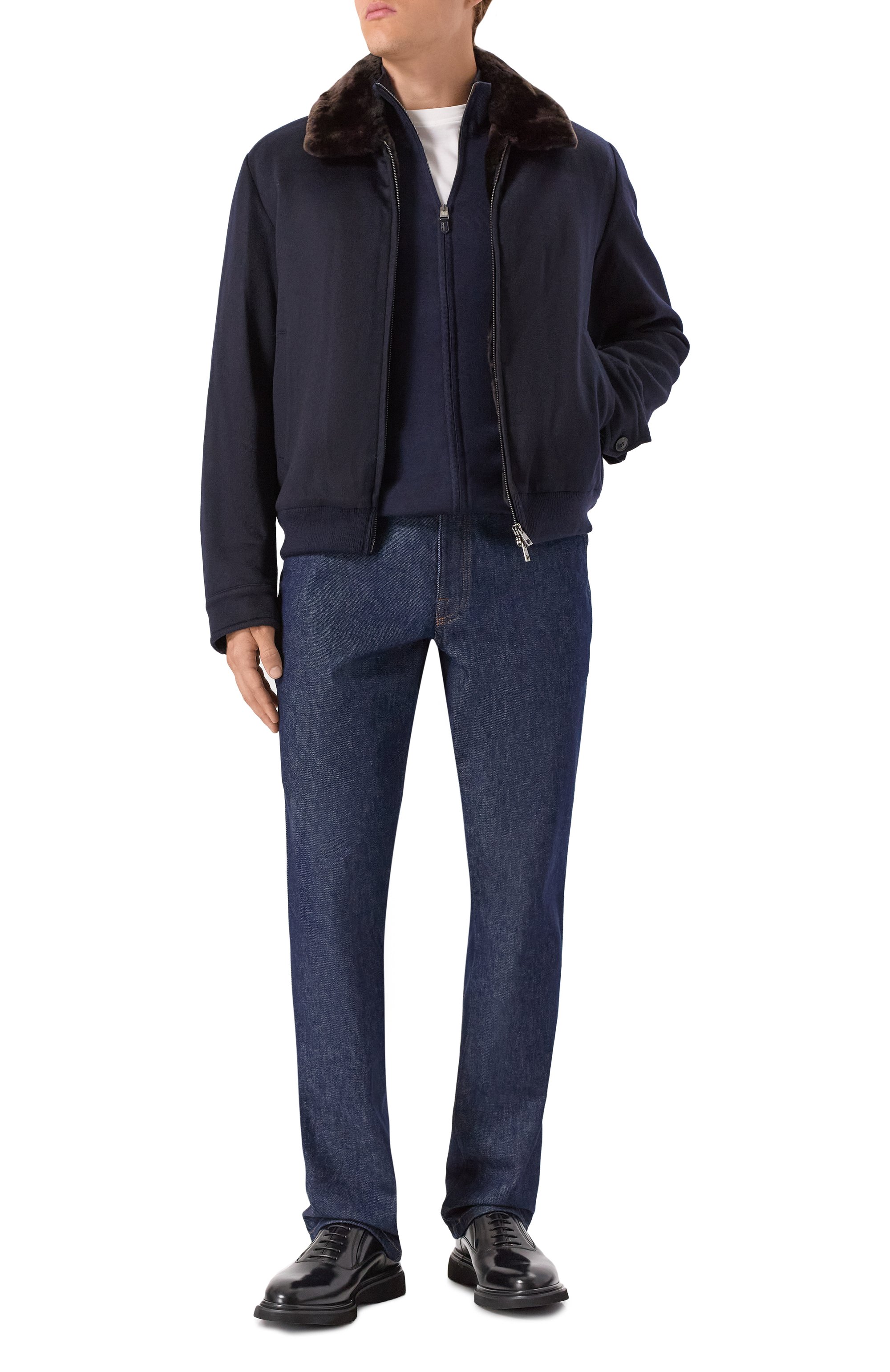 Бомбер с подкладкой из бобра ANDREA CAMPAGNA, арт. 25U029-CUNWSCNX, фото 2