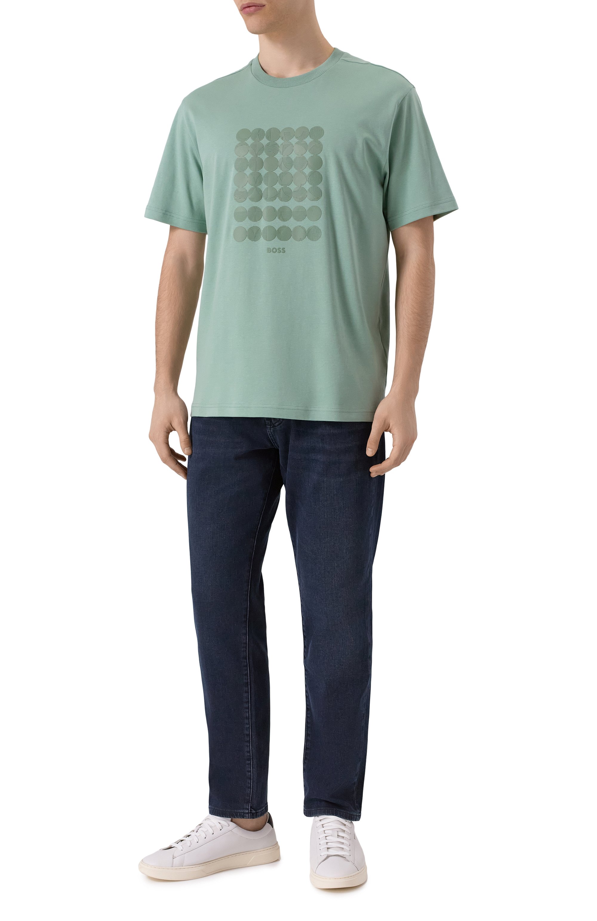 Хлопковая футболка BOSS GREEN, арт. 50537845, фото 2