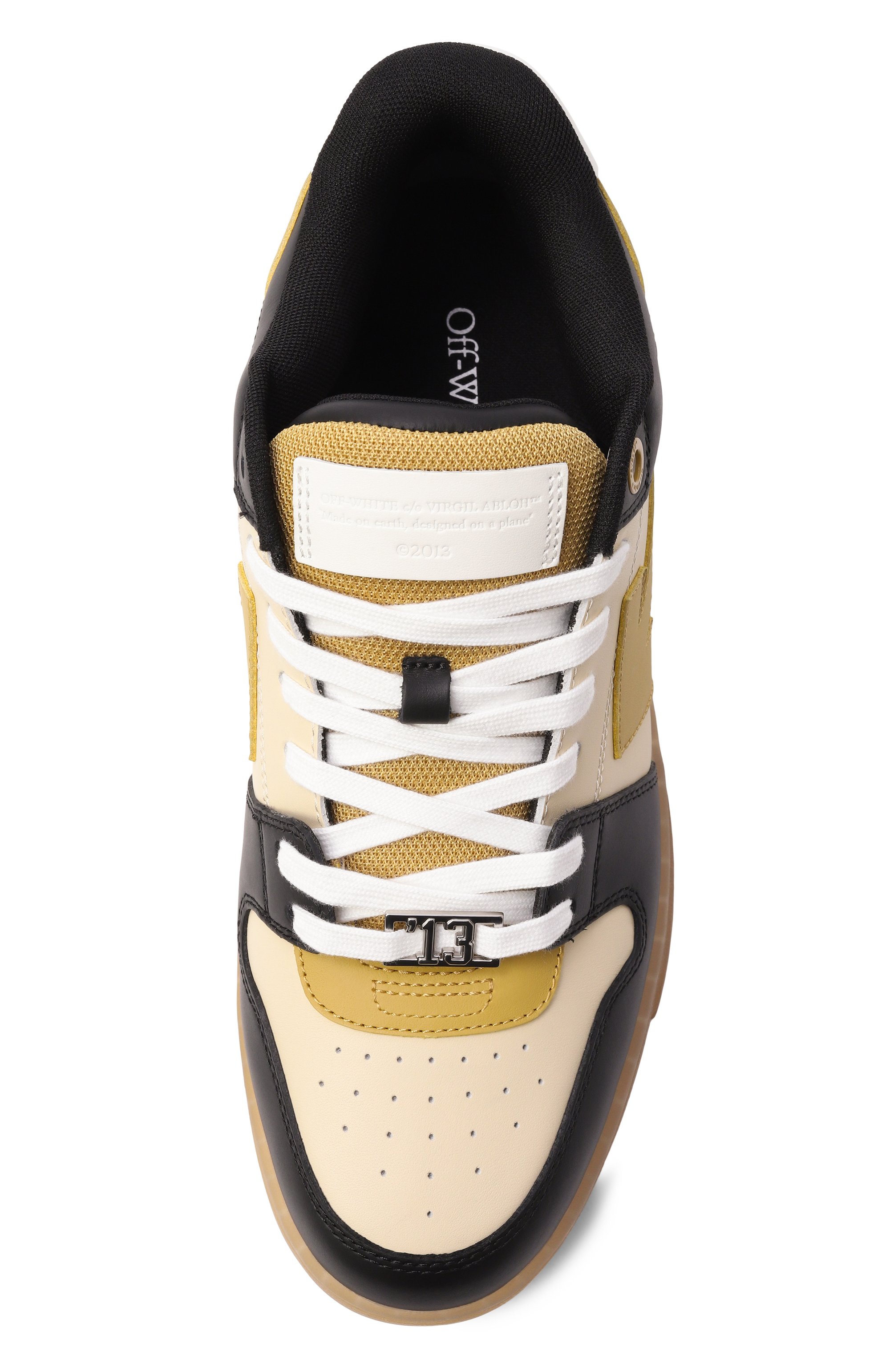 Комбинированные кеды out of office OFF-WHITE, арт. 0MIA189F25LEA00C, фото 6