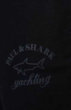 Мужские хлопковые джоггеры PAUL&SHARK темно-синего цвета, арт. C0P1024 | Фото 5 (Длина (брюки, джинсы): Стандартные; Региональные ограничения белый список (Axapta Mercury): RU; Материал сплава: Проставлено, Проверено; Материал внешний: Хлопок; Стили: Спорт-шик; Статус проверки: Проверено, Проверена категория; Драгоценные камни: Проставлено; Силуэт М (брюки): Джоггеры)