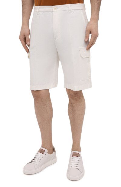 Шорты из хлопка и льна LORO PIANA, арт. FAL6339, фото 3
