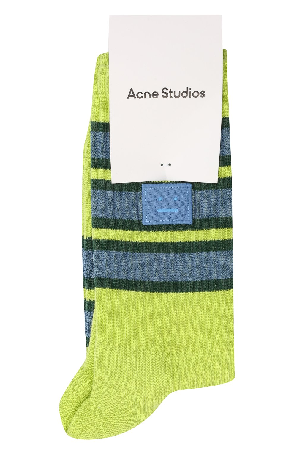 Носки ACNE STUDIOS зеленого цвета по цене 3285 руб., арт. C80020/W, фото 1 Носки ACNE STUDIOS, арт. C80020/W, фото 1