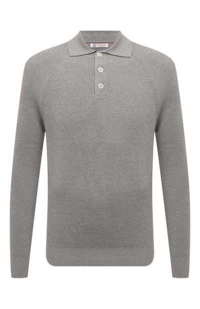 Мужская хлопковое поло BRUNELLO CUCINELLI, арт. M29400105