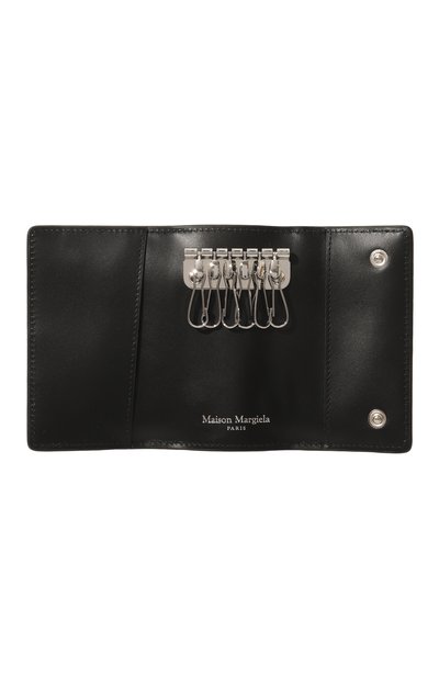 Кожаный футляр для ключей MAISON MARGIELA черного цвета по цене 29950 руб., арт. S55UA0026/P4745, фото 3 Кожаный футляр для ключей MAISON MARGIELA, арт. S55UA0026/P4745, фото 3