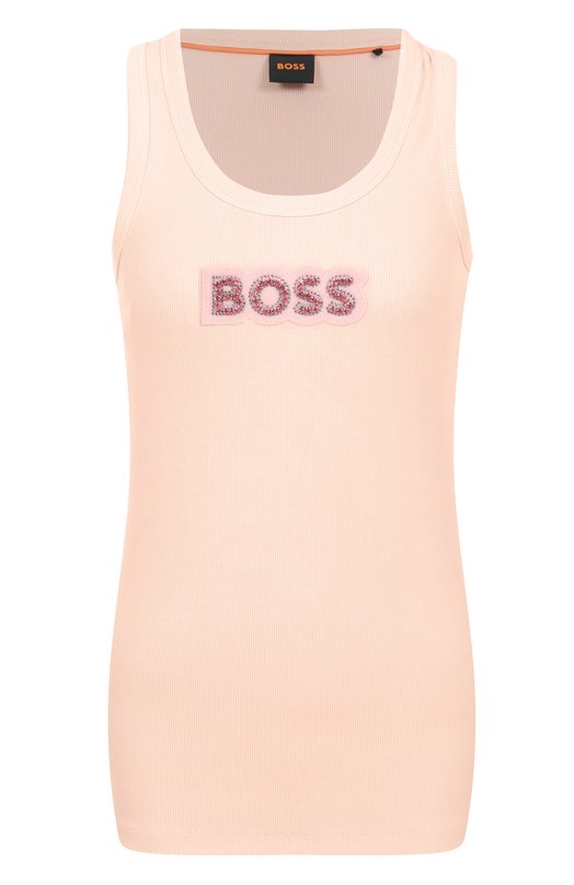 Хлопковая майка BOSS Orange 50536985 Розовый 50536985