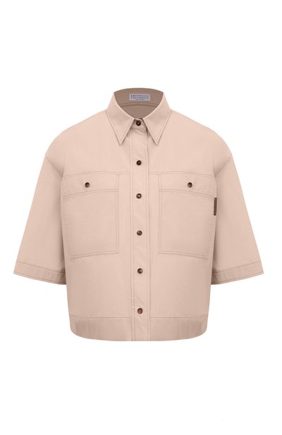 Женская хлопковая рубашка BRUNELLO CUCINELLI, арт. ML949B1348