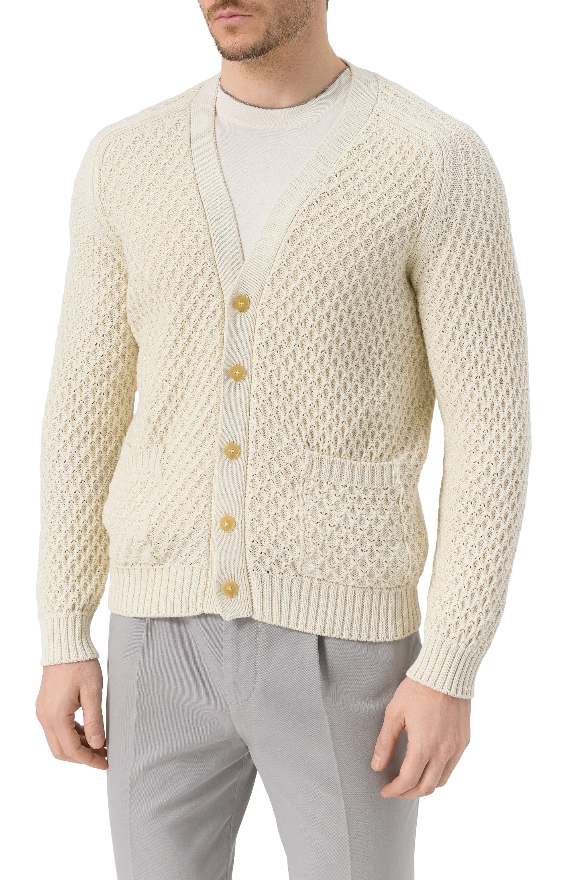 Хлопковый кардиган CANALI, арт. C1093/MK02273, фото 3