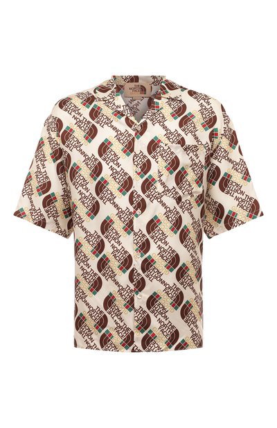 Шелковая рубашка the north face x gucci GUCCI, арт. 654766 ZAGUR, фото 1