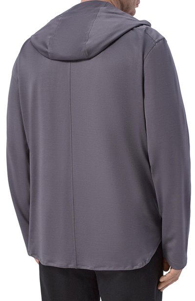 Льняная рубашка KITON темно-серого цвета по цене 89950 руб., арт. UMCPETEH09690, фото 4 Льняная рубашка KITON, арт. UMCPETEH09690, фото 4