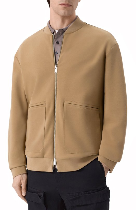 Хлопковая толстовка BOSS 50554232 Бежевый  50554232 Фото 3