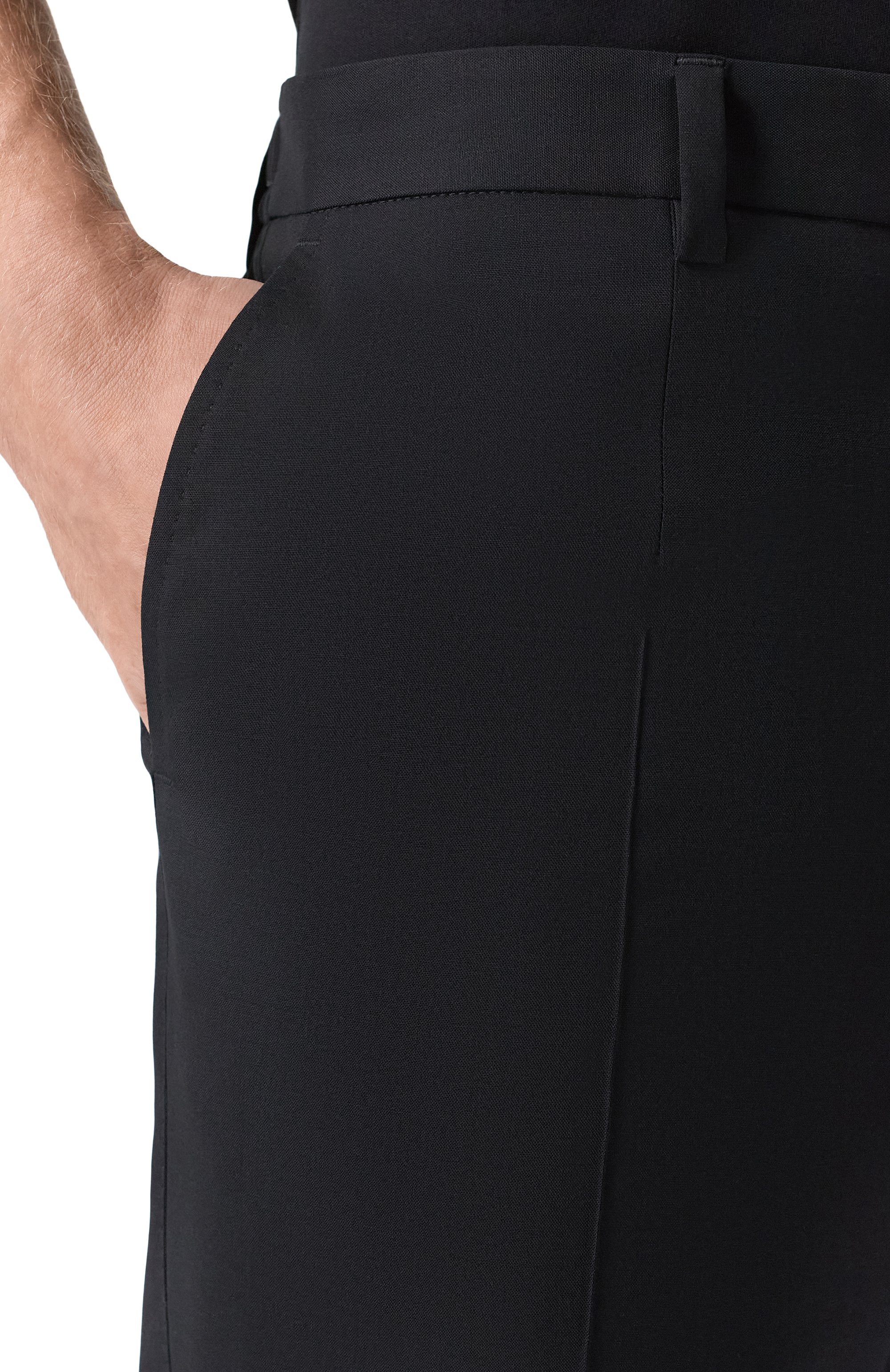 Шерстяные брюки DOLCE & GABBANA черного цвета по цене 89950 руб., арт. GW13ET/FUBFT, фото 5 Шерстяные брюки DOLCE & GABBANA, арт. GW13ET/FUBFT, фото 5