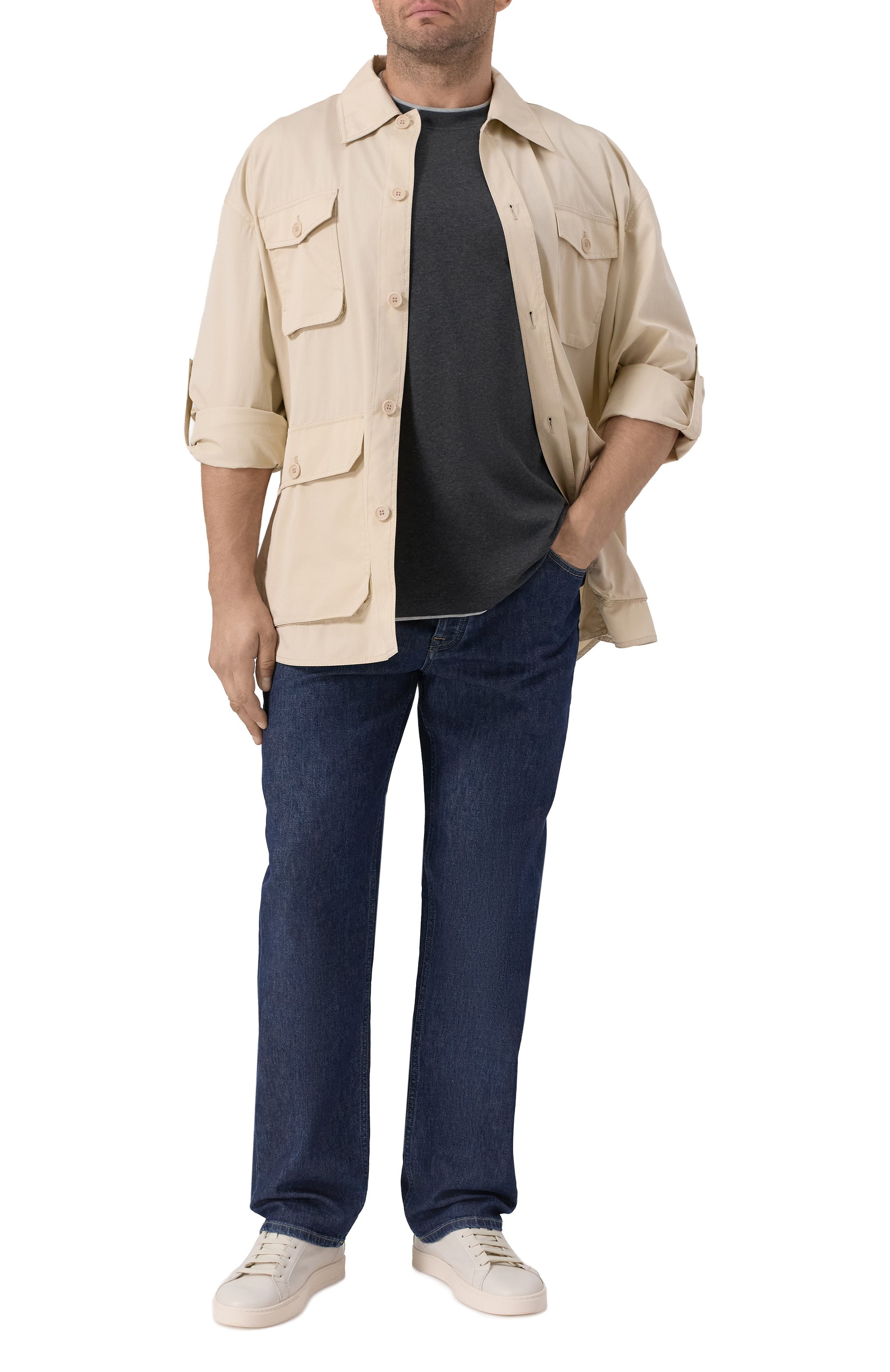 Хлопковая футболка BRUNELLO CUCINELLI, арт. M0B137427W, фото 2