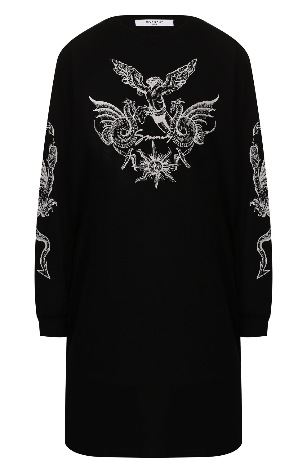 Хлопковое платье GIVENCHY черного цвета по цене 38200 руб., арт. BW20DG3Z27, фото 1 Хлопковое платье GIVENCHY, арт. BW20DG3Z27, фото 1