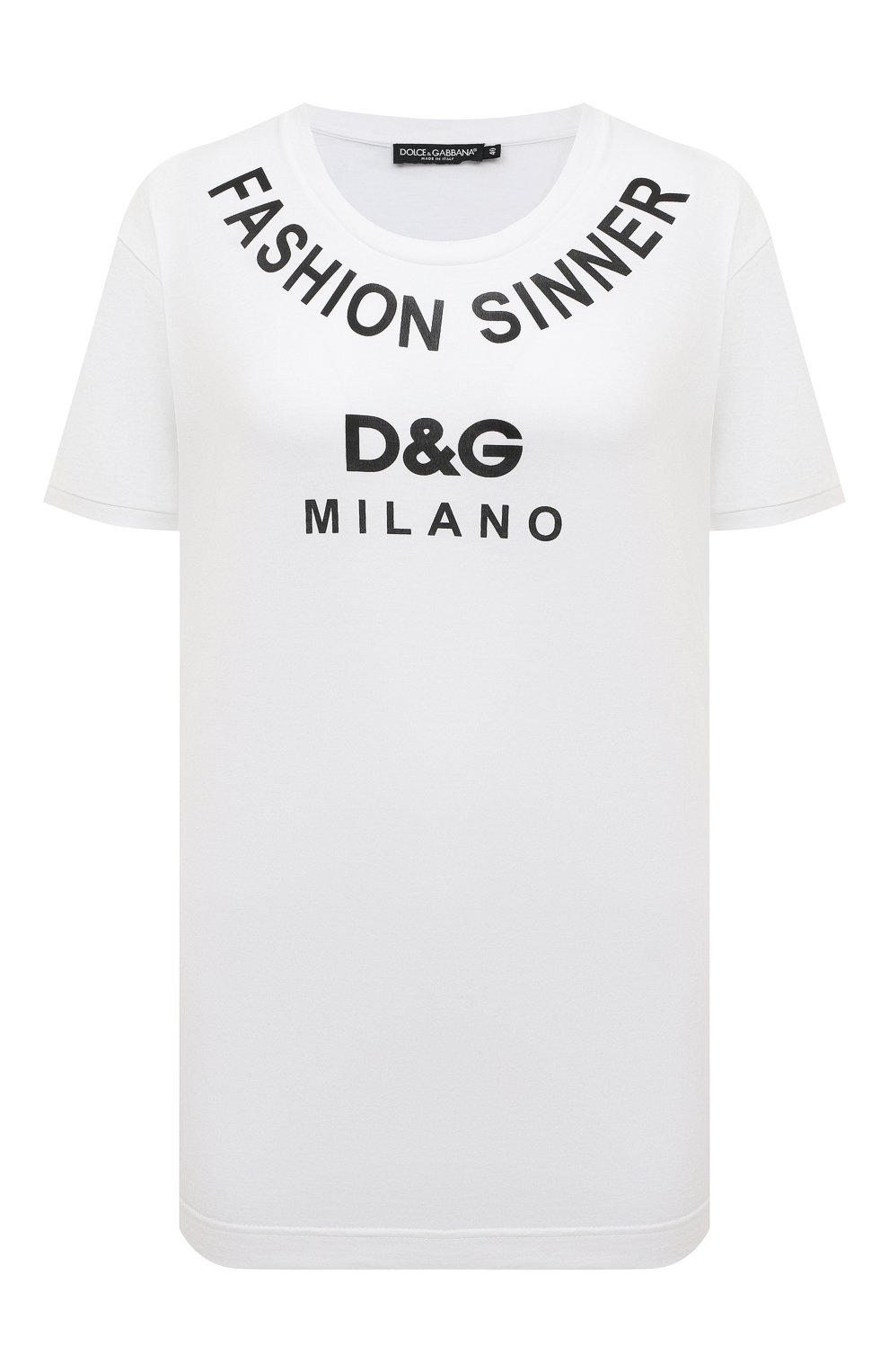 Хлопковая футболка DOLCE & GABBANA, арт. F8K74T/G7QQY/0UTLET AW22-23, фото 1