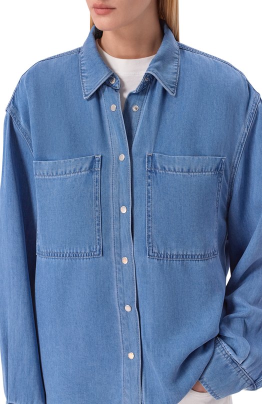 Джинсовая рубашка Military 7 For All Mankind 7U1L0010-3C3 Голубой  7U1L0010-3C3 Фото 5